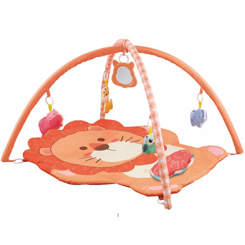 Cartoon Lion Gymnastic / Play Gym Rack With Pillow Suit Creative Baby Early Education Interactive Exercise Baby Crawling Mat